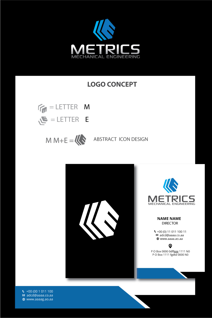 Design de Logo par zebronicgraphic pour Metrics Mechanical Engineering | Design #18212209