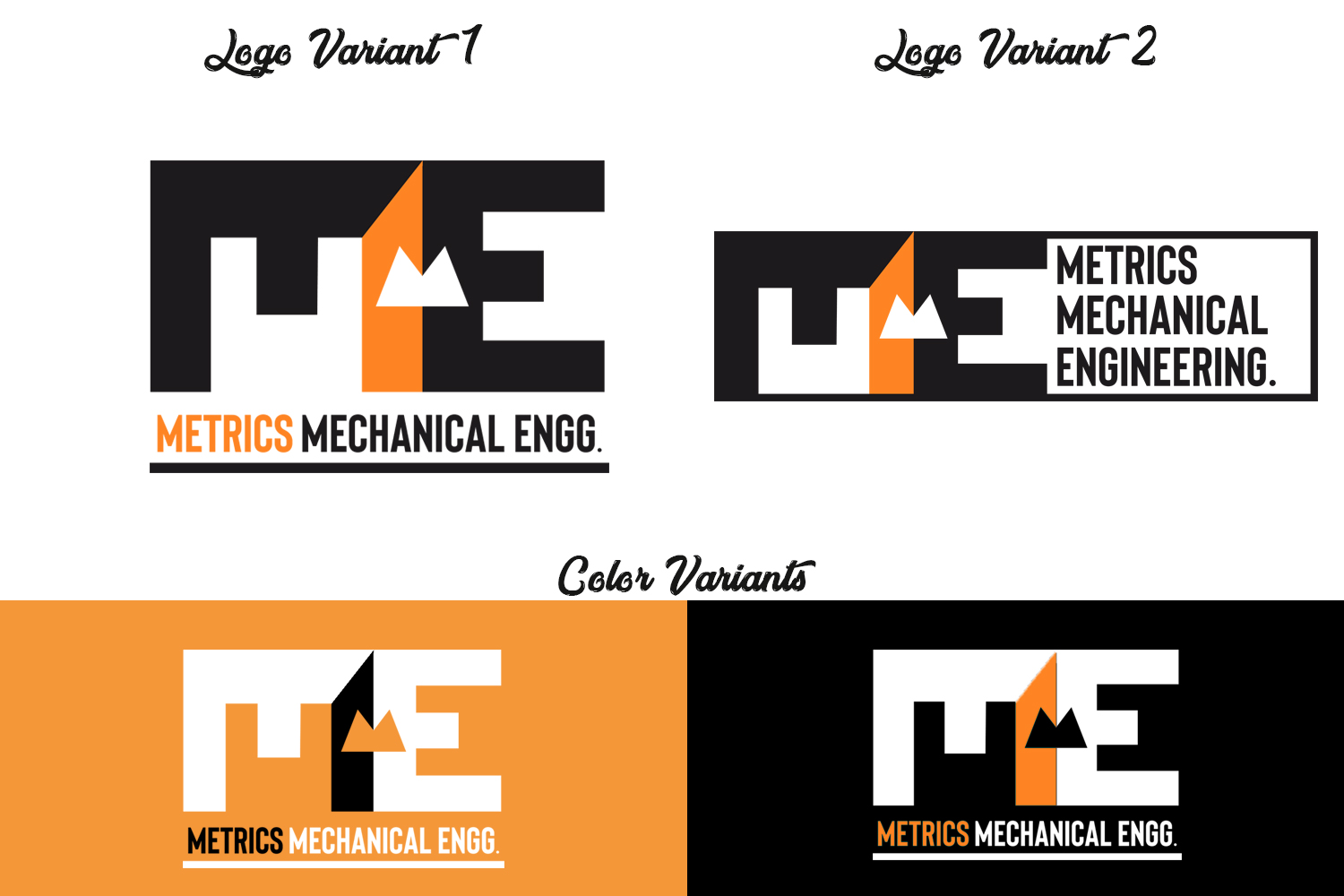 Diseño de Logo por grafiqbrothers para Metrics Mechanical Engineering | Diseño #18219583
