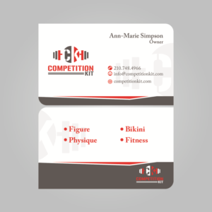 Fitness competition business needs a card design | Business Card Design by MTu
