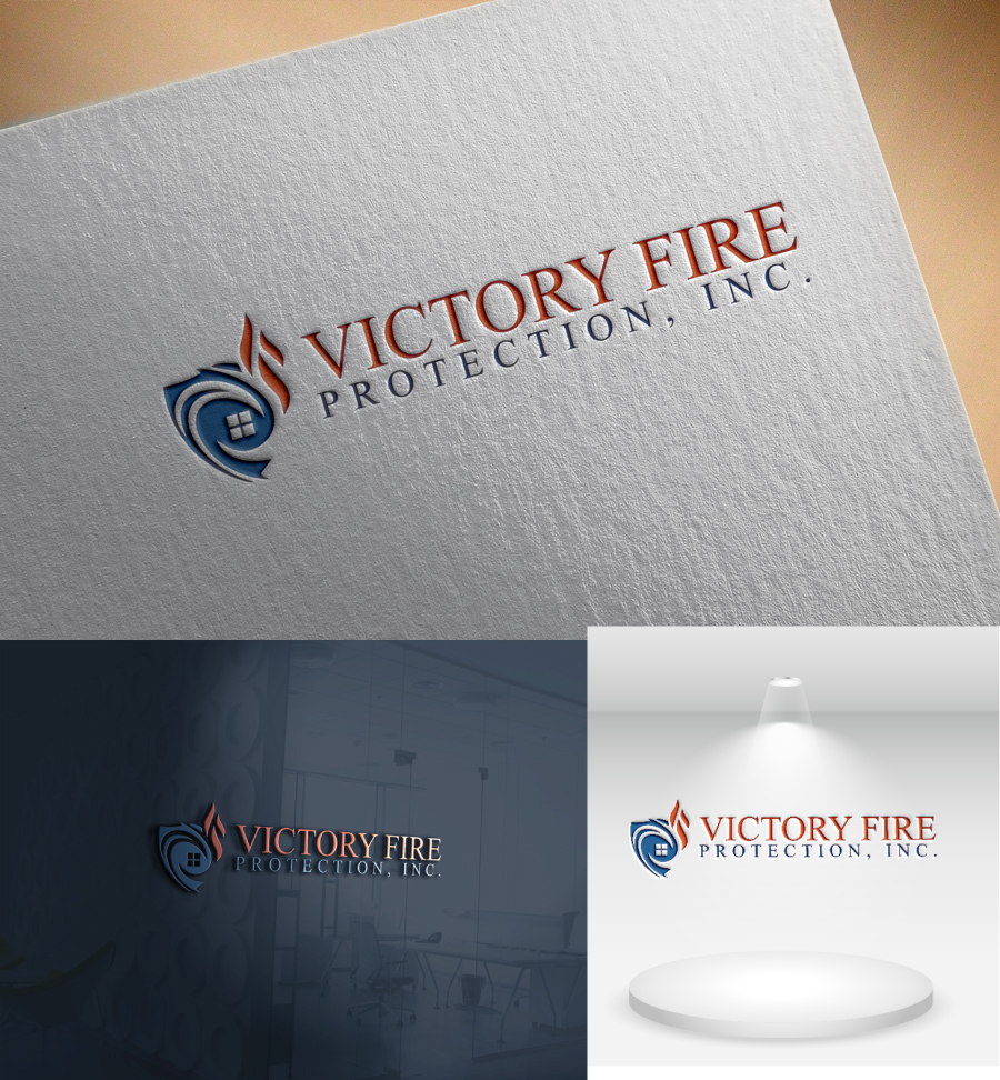 Bold, Masculine Logo Design for Victory Fire Protection, Inc. by John