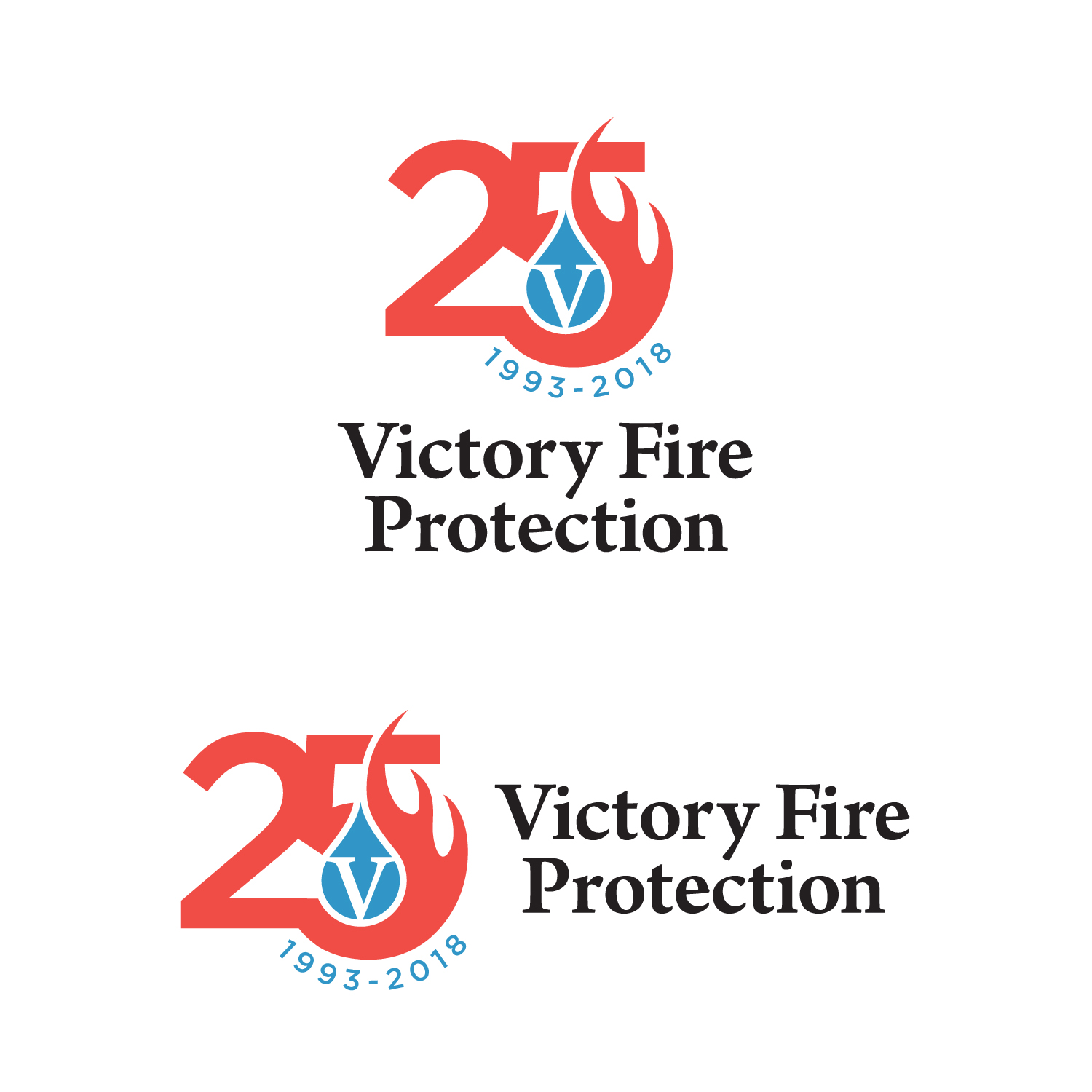 Logo Design by Buckingham for Victory Fire Protection, Inc. | Design #18239716