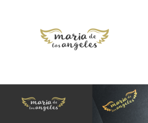 maria de los angeles ( with angel wings)  | Logo Design by VGB