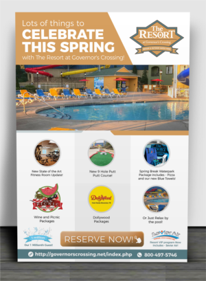 Have Fun at The Resort this Spring Break | Newsletter Design by SAI DESIGNS