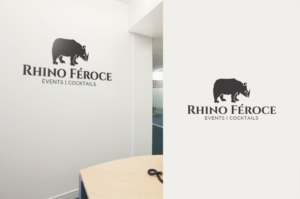 Rhino Féroce      Events | Cocktails | Logo-Design von Grafactory