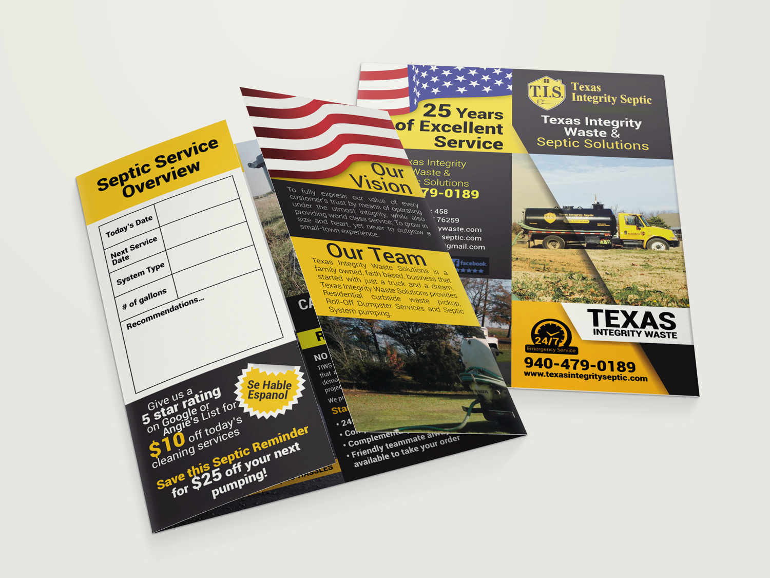 Brochure Design by Impressive Solutions for North Texas Integrity Septic & Pumping, LLC | Design #18460379