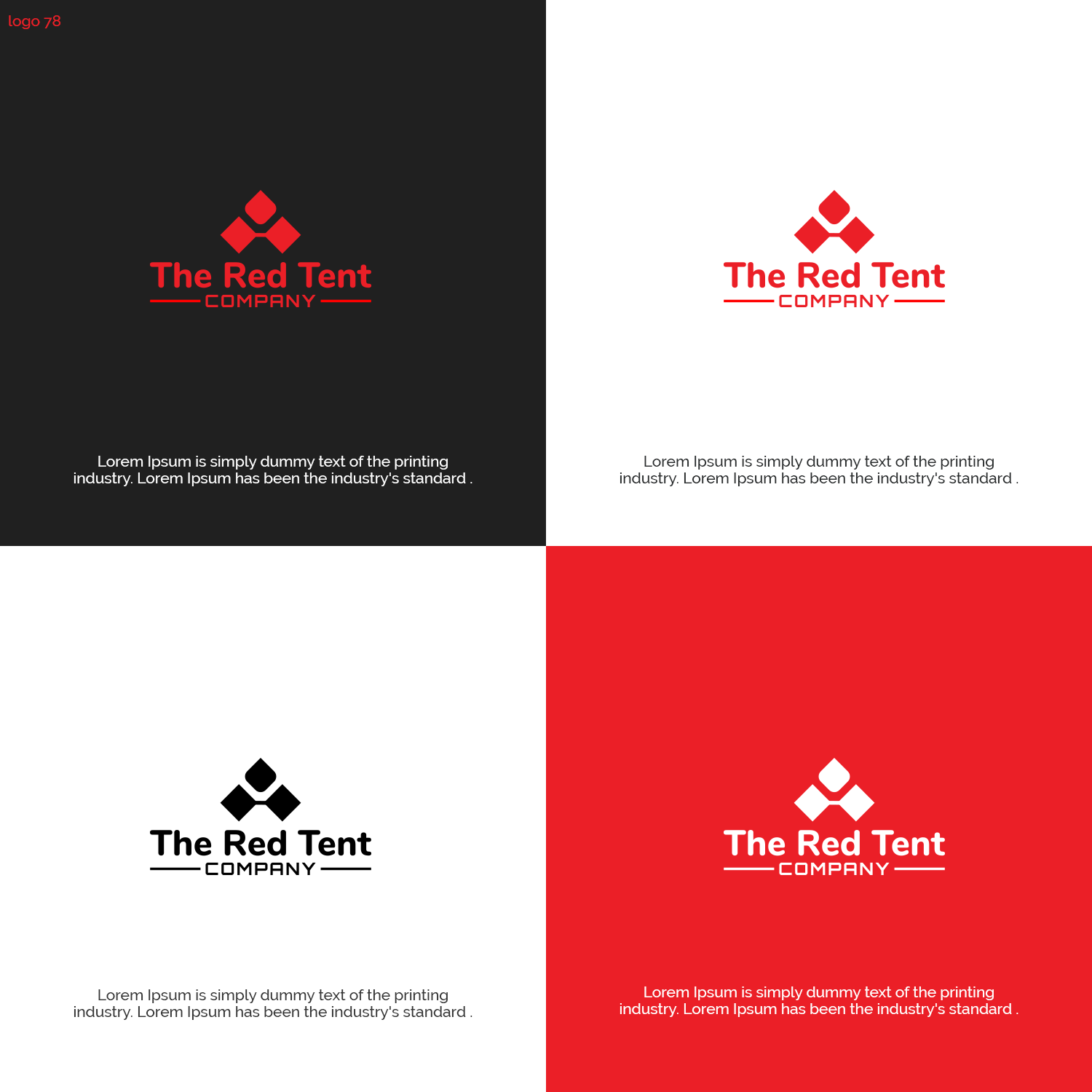 Diseño de Logo por vramar.roy para The Red Tent Company | Diseño #18221913