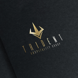 We can try to saying Trident Hospitality. But we might not except words | Logo Design by Zazyzu