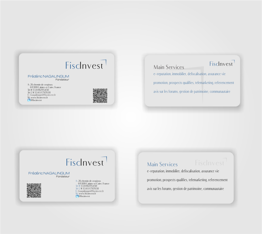 Business Card Design by Naavyd for MAHALO PATRIMOINE | Design #651357