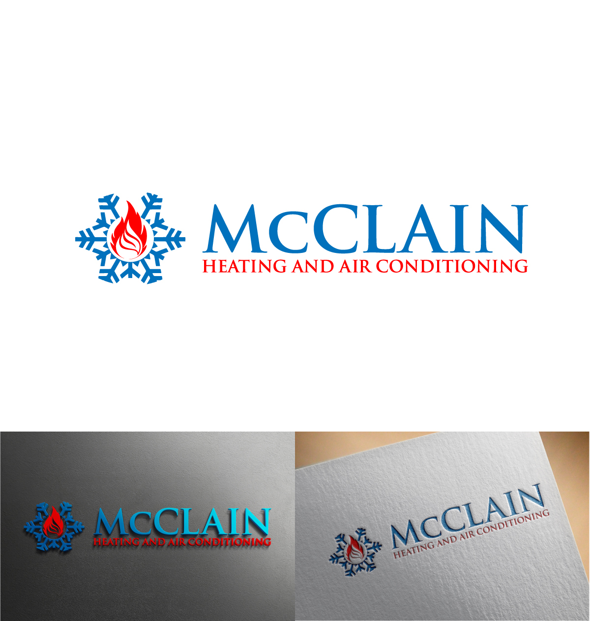 Logo Design by imyounuspathan 2 for mcclain heating and air | Design #18231378