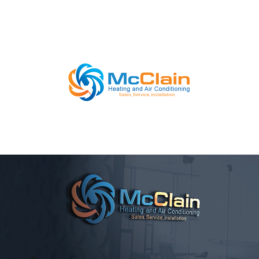 Logo Design by CreativeFlows 2 for mcclain heating and air | Design #18228904