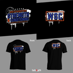 Powerlifting team t shirt for a gym | T-shirt Design by Fatboy Graphic