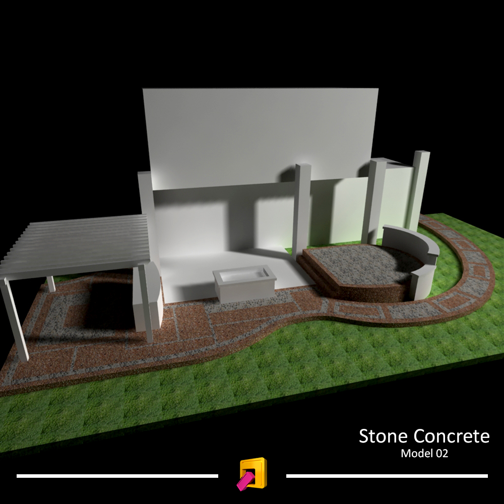 3D Design by Sergio Medina for River Rock Resurfacing | Design #18610545
