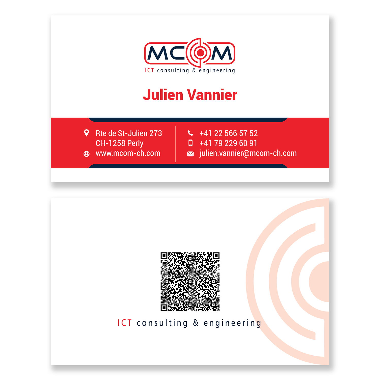Business Card Design by uk for MCom | Design #18324290