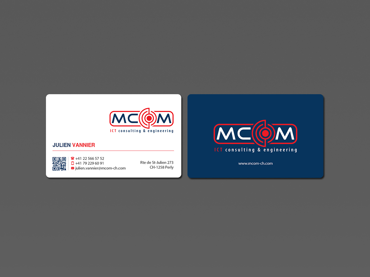 Business Card Design by Creations Box 2015 for MCom | Design #18325813