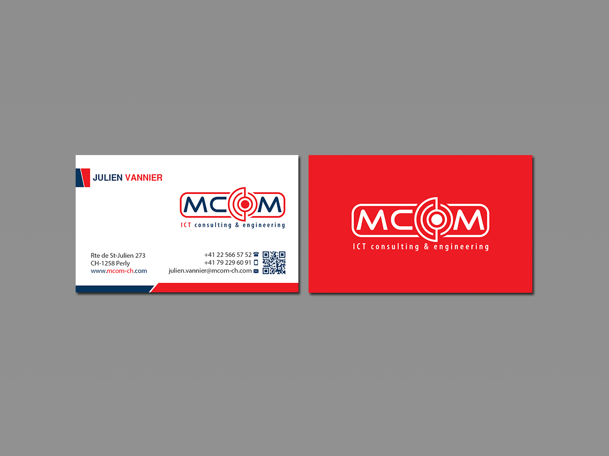 Business Card Design by Creations Box 2015 for MCom | Design #18325815