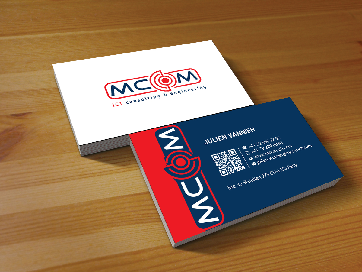 Business Card Design by Creations Box 2015 for MCom | Design #18325817