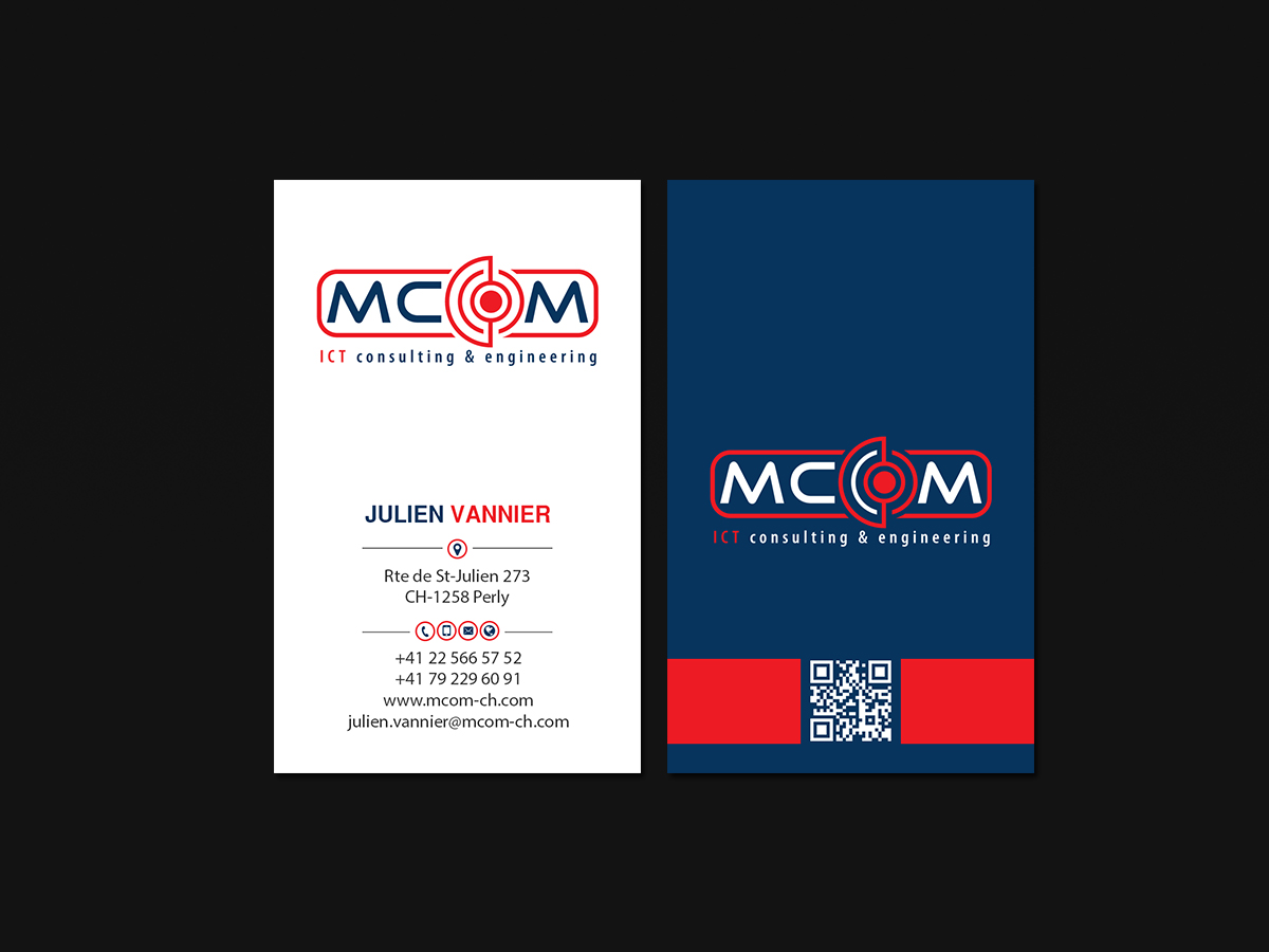 Business Card Design by Creations Box 2015 for MCom | Design #18325825