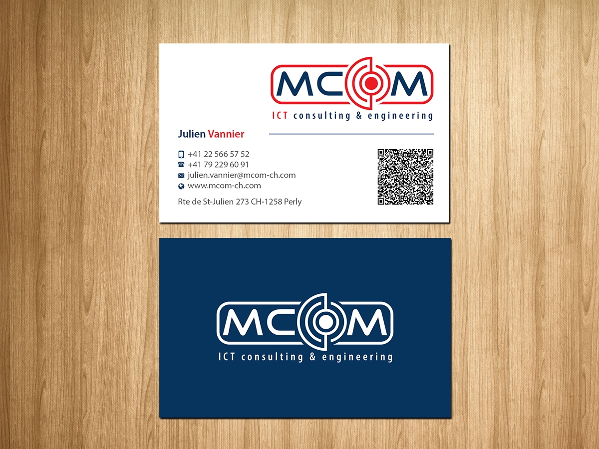 Business Card Design by Creations Box 2015 for MCom | Design #18325845