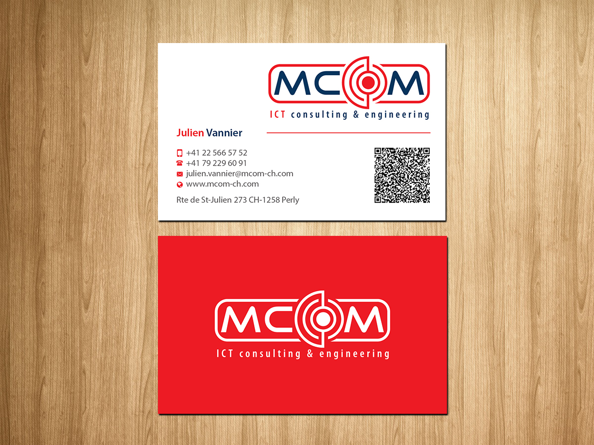 Business Card Design by Creations Box 2015 for MCom | Design #18325847