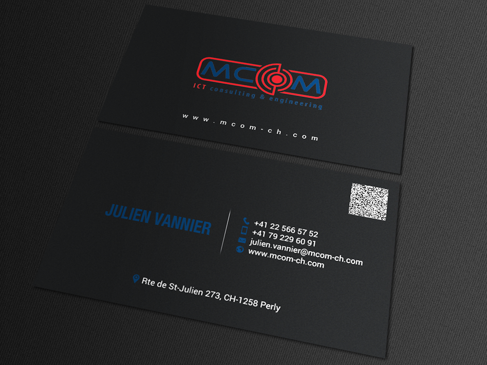 Business Card Design by chandrayaan.creative for MCom | Design #18321886