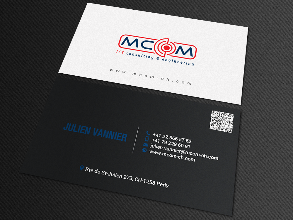 Business Card Design by chandrayaan.creative for MCom | Design #18321887