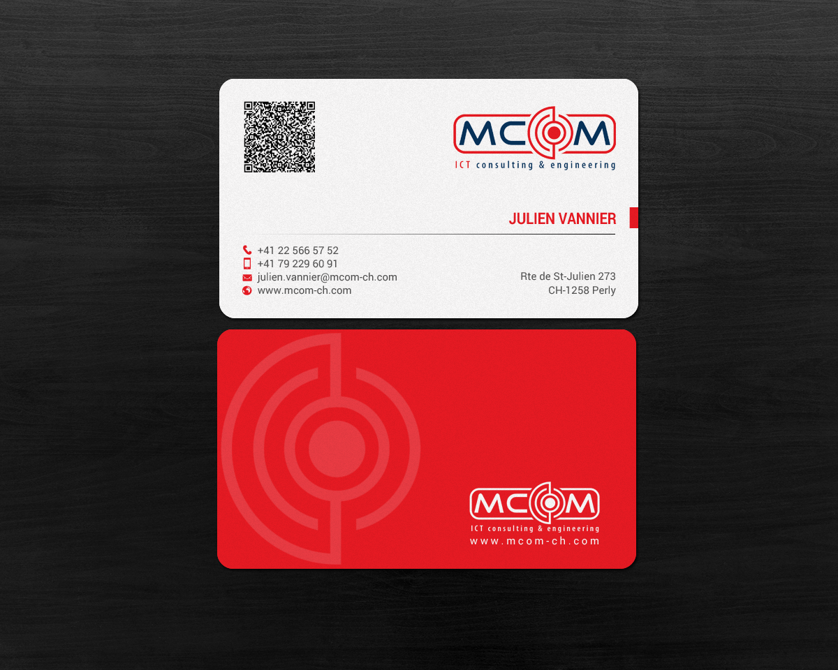 Business Card Design by chandrayaan.creative for MCom | Design #18321895