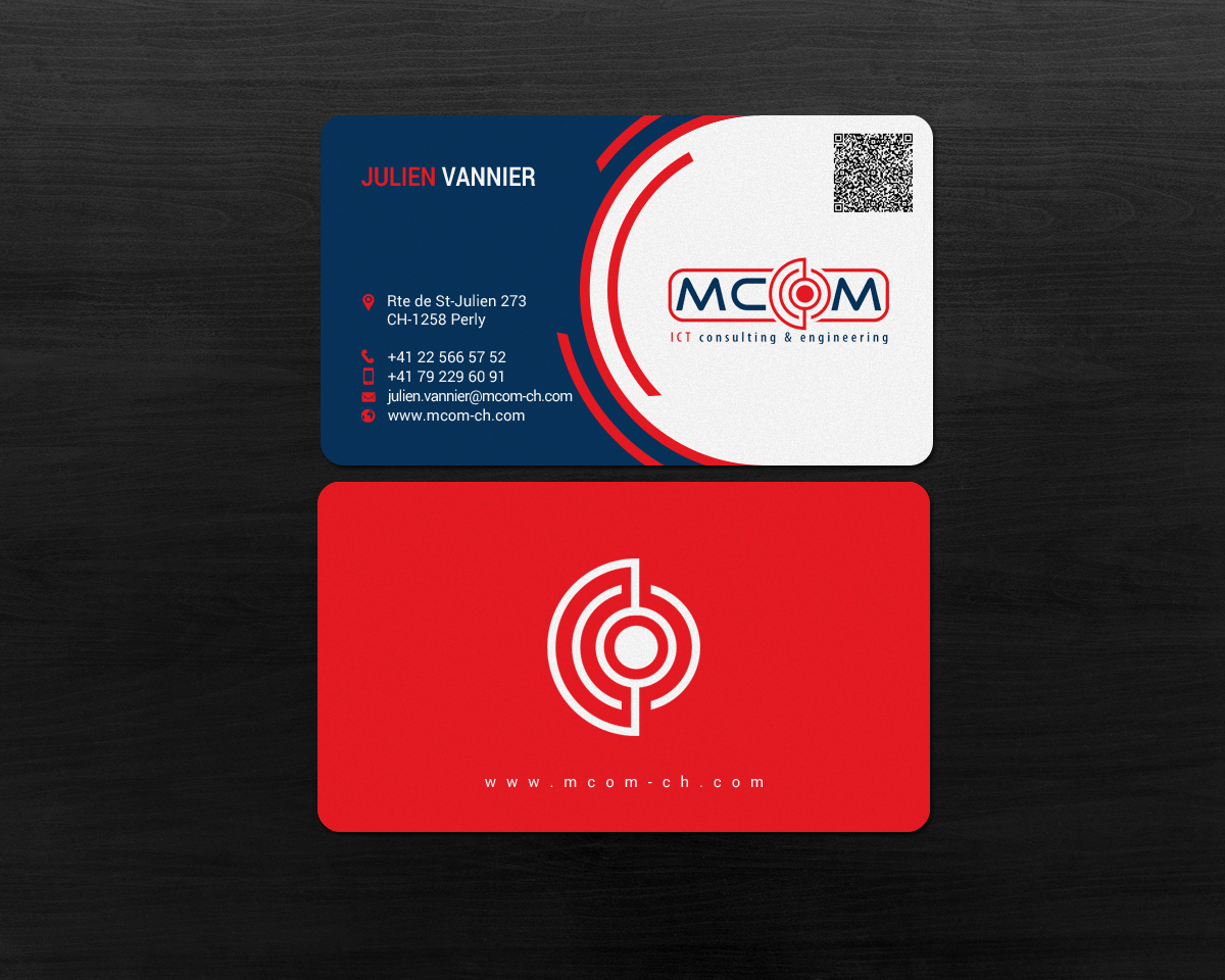 Business Card Design by chandrayaan.creative for MCom | Design #18321910