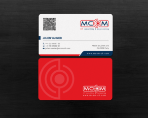 Visitenkarten-Design von chandrayaan.creative für MCom | Design: #18321925