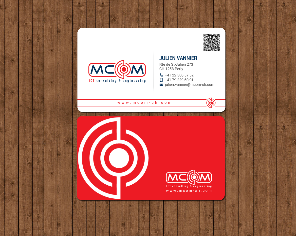 Business Card Design by chandrayaan.creative for MCom | Design #18332531