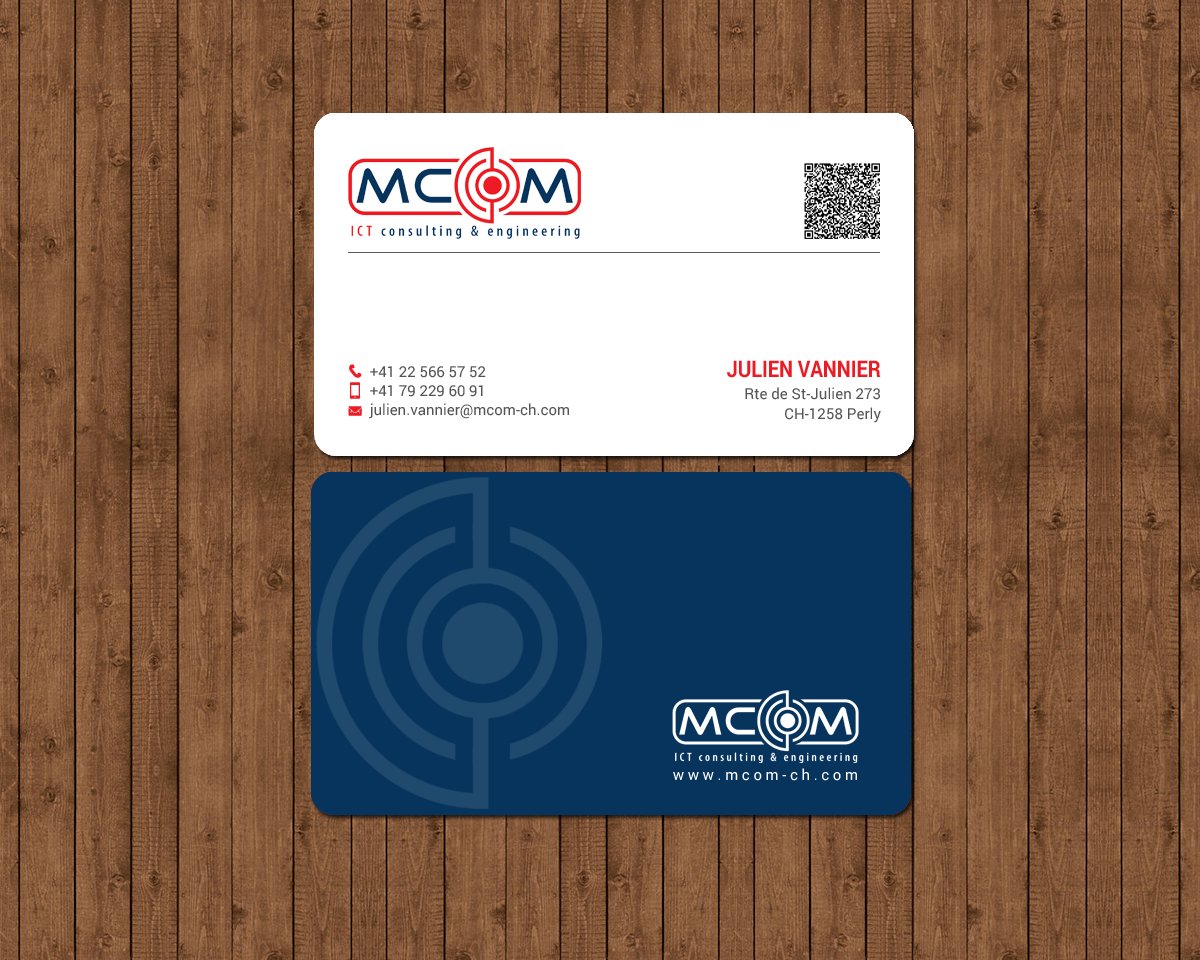 Business Card Design by chandrayaan.creative for MCom | Design #18332552