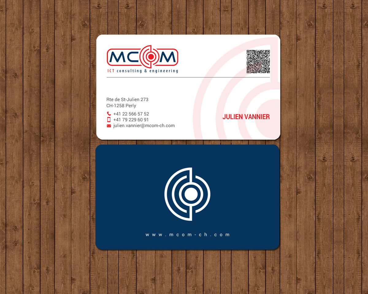 Business Card Design by chandrayaan.creative for MCom | Design #18332554