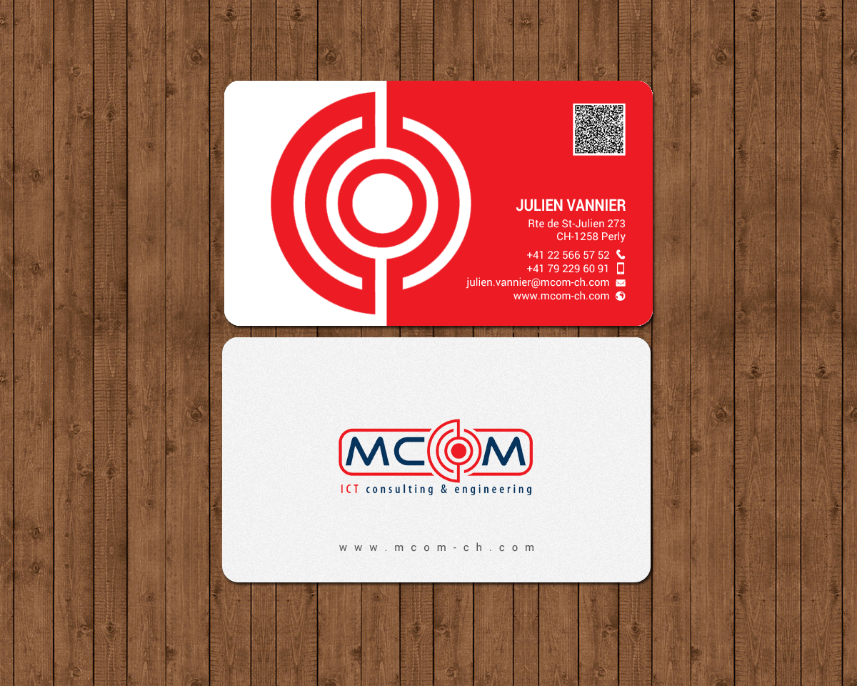 Business Card Design by chandrayaan.creative for MCom | Design #18332555