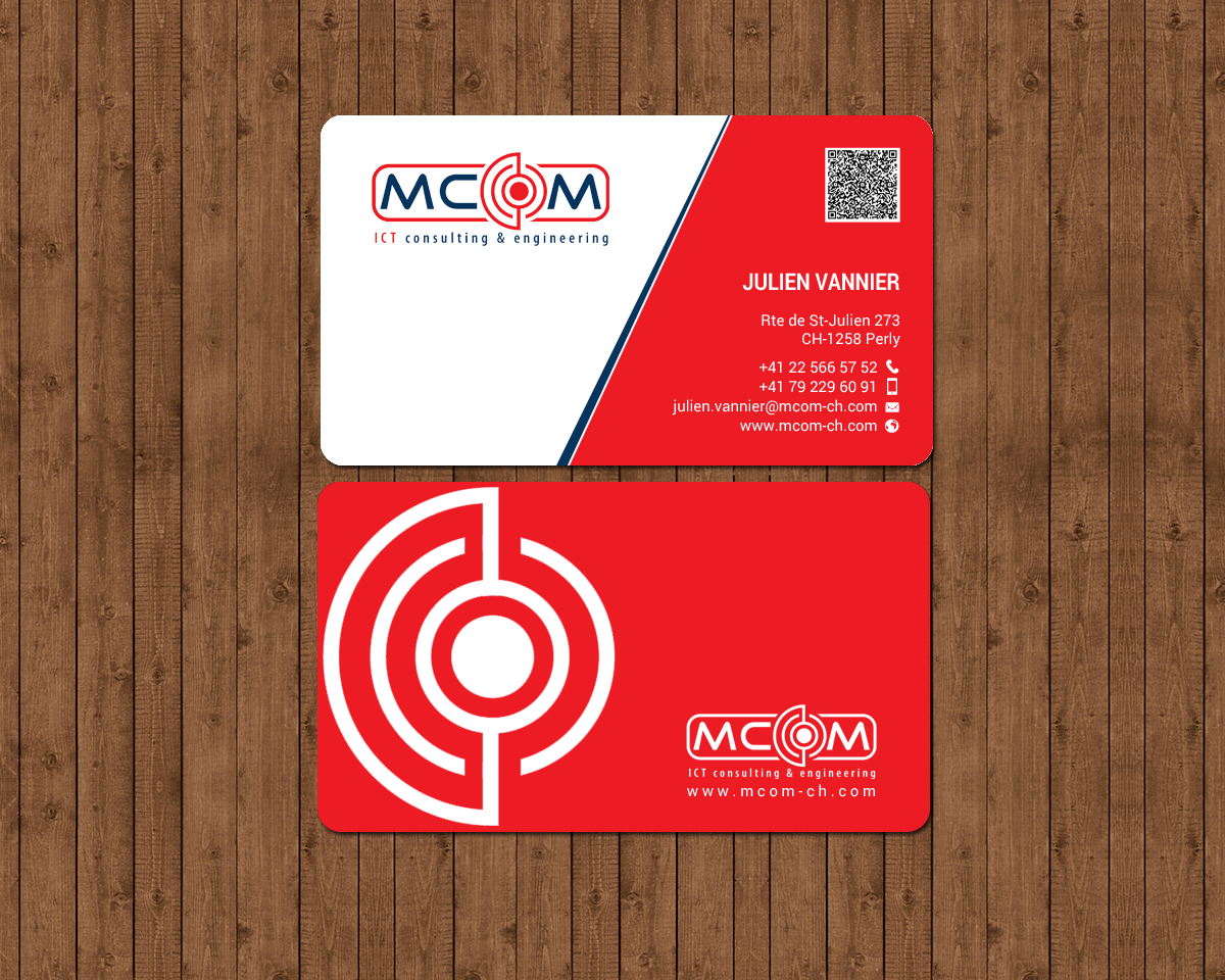 Business Card Design by chandrayaan.creative for MCom | Design #18332556