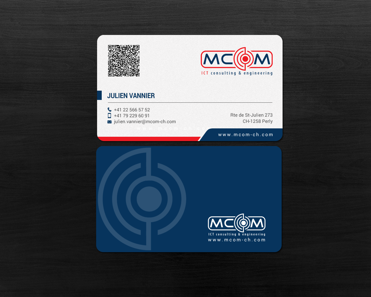 Visitenkarten-Design von chandrayaan.creative für MCom | Design: #18410555