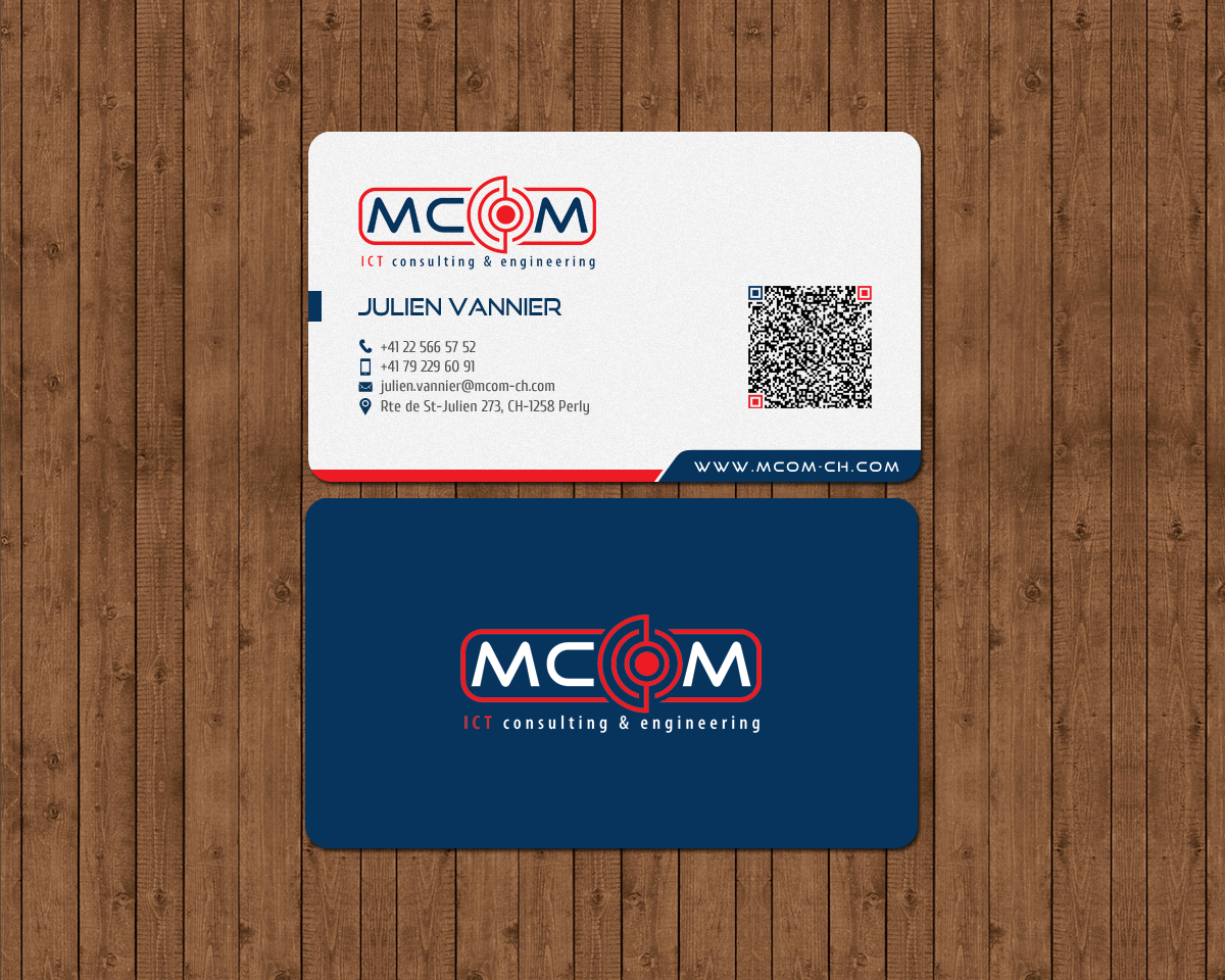 Business Card Design by chandrayaan.creative for MCom | Design #18410571