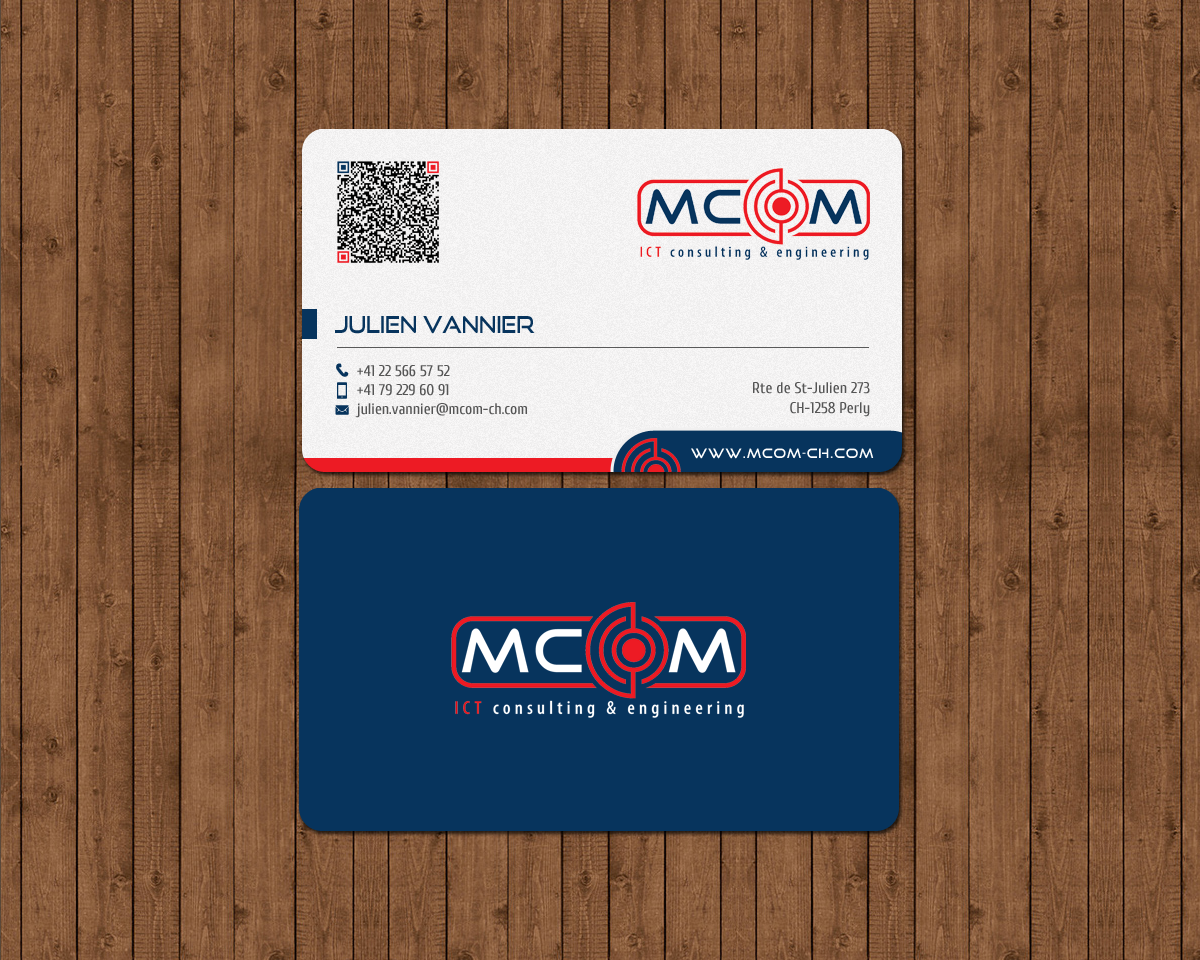 Business Card Design by chandrayaan.creative for MCom | Design #18410573