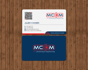 Business Card Design by chandrayaan.creative for MCom | Design: #18410574