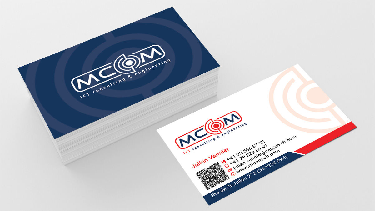 Business Card Design by Designs 2019 for MCom | Design #18321386