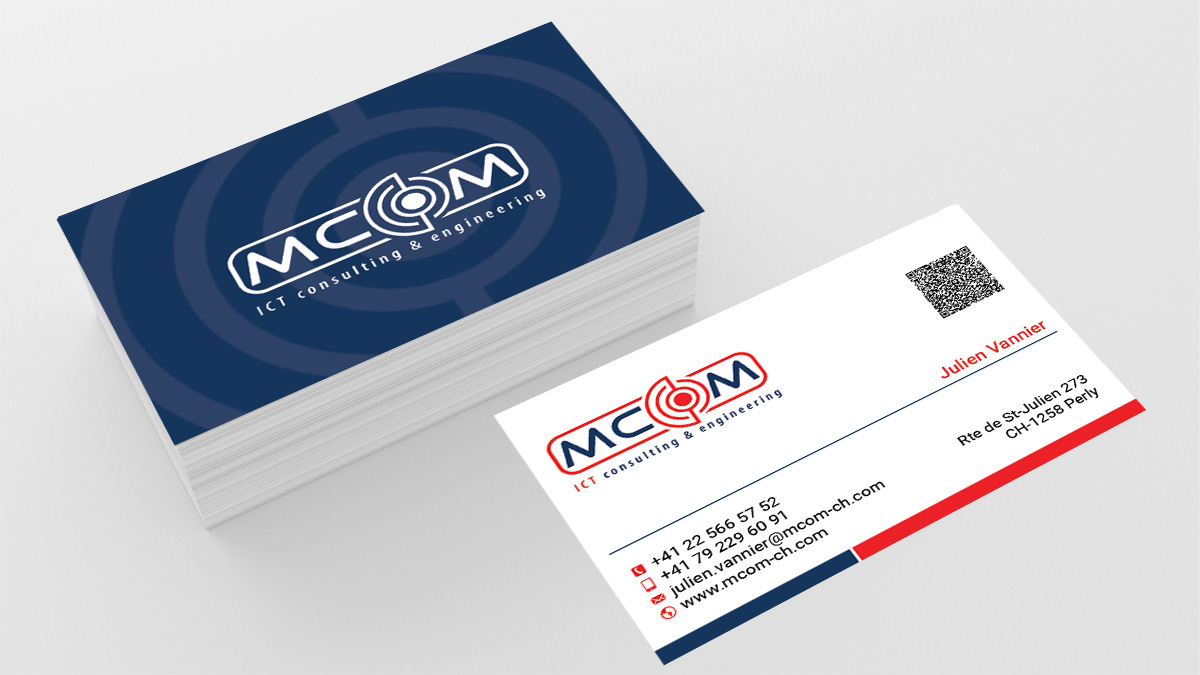 Business Card Design by Designs 2019 for MCom | Design #18321387