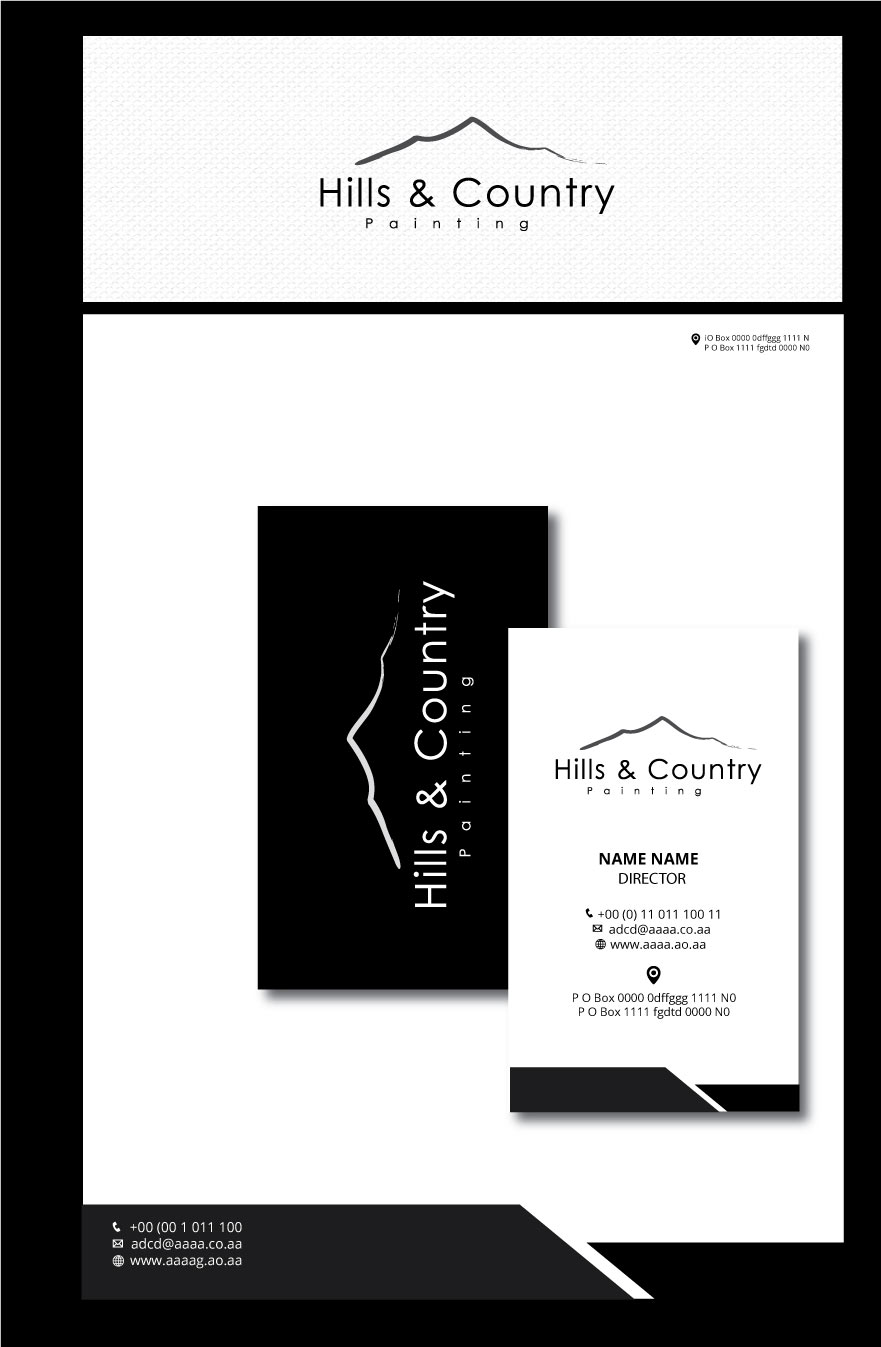 Logo Design by zebronicgraphic for Hills & Country Painting | Design #18360396