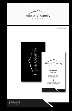 Logo Design by zebronicgraphic for Hills & Country Painting | Design: #18360396