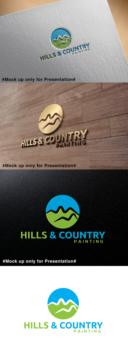 Logo Design by designmind78 for Hills & Country Painting | Design #18390233