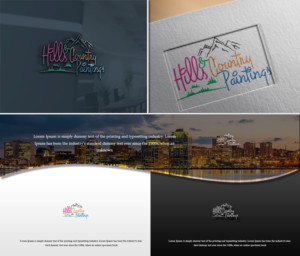 Logo Design by AbdulSalam 2 for Hills & Country Painting | Design #18359365