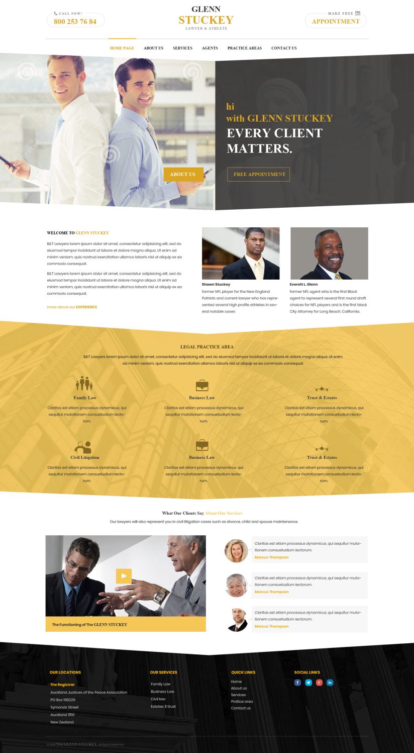 Diseño Web por WebPixel para Glenn, Stuckey, & Partners, LLP. | Diseño #18239388
