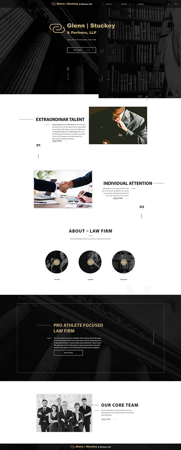 Web Design by Designer Sam for Glenn, Stuckey, & Partners, LLP. | Design #18233606