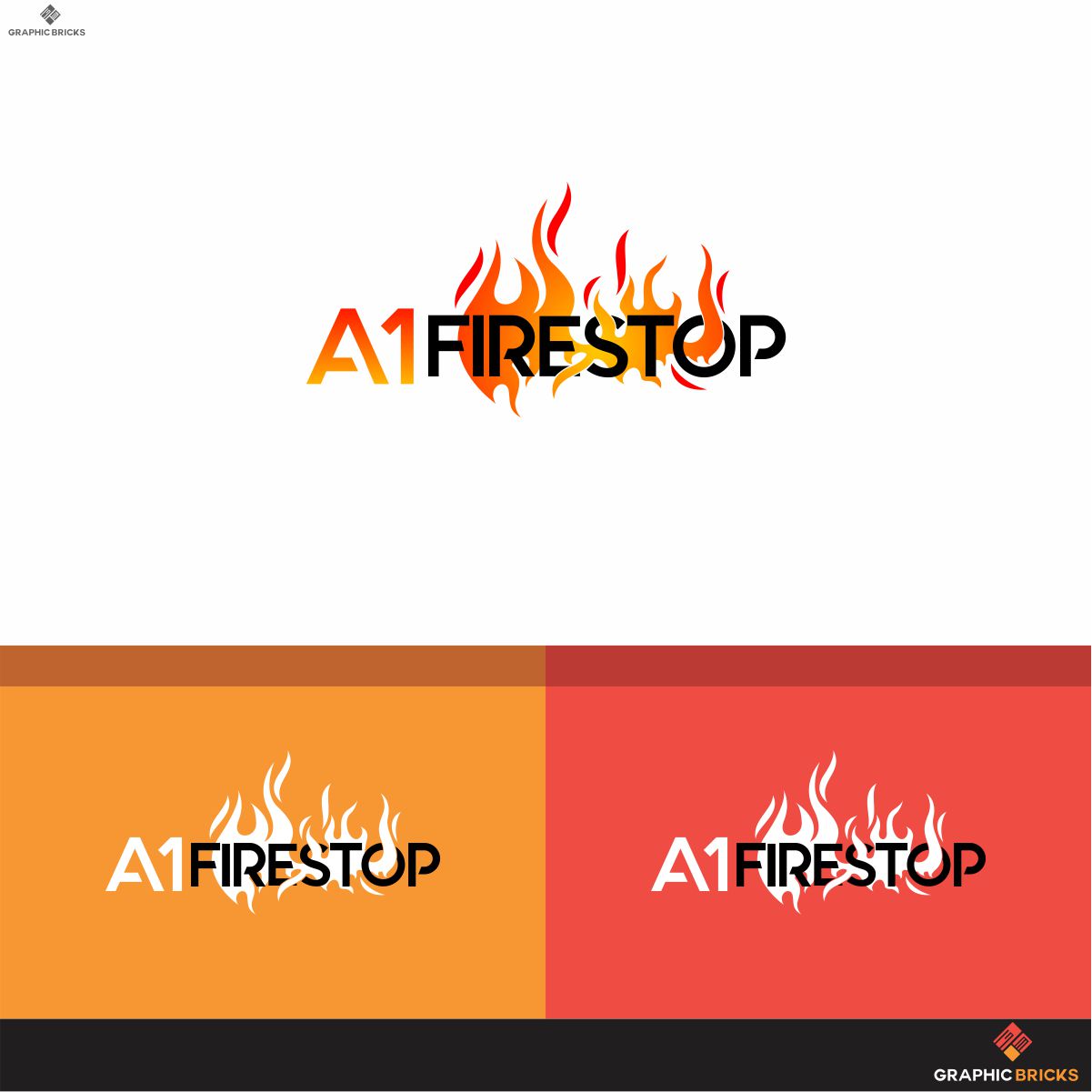 Logo Design by Graphic Bricks for A1 FIRESTOP | Design #18242382