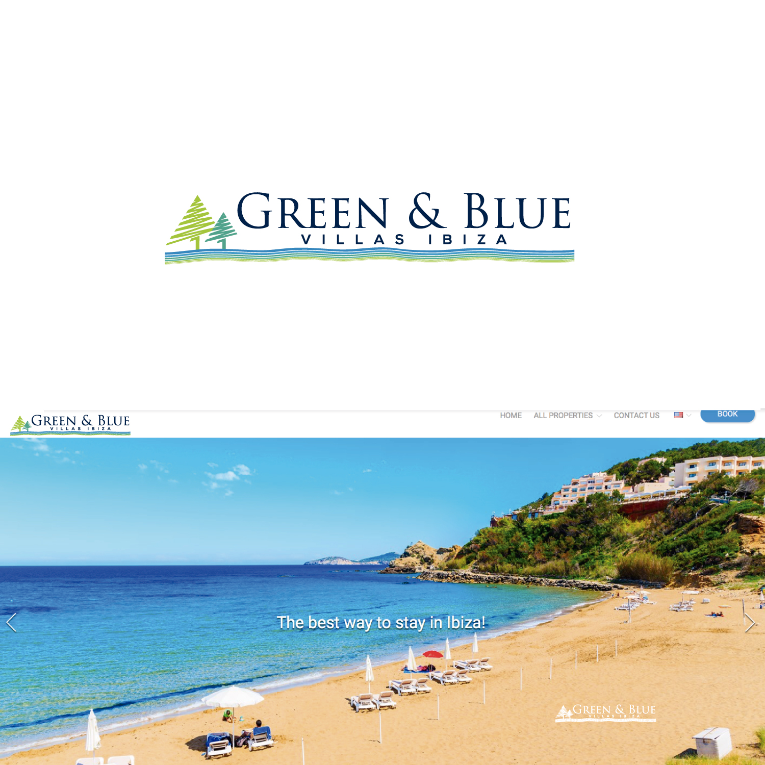 Design de Logo par LaMedici pour GREEN AND BLUE VILLAS IBIZA SL | Design #18230278