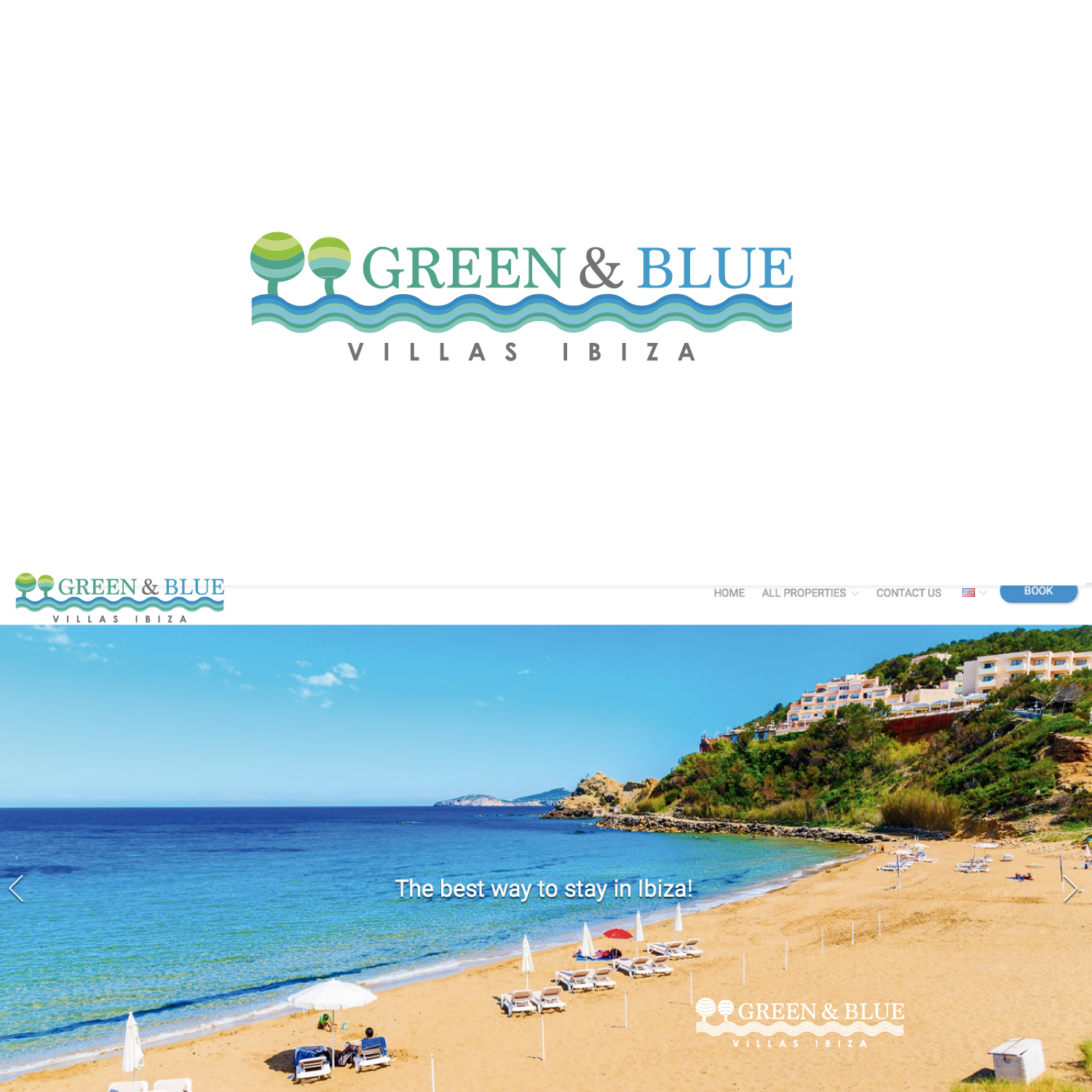 Design de Logo par LaMedici pour GREEN AND BLUE VILLAS IBIZA SL | Design #18231076