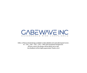 GabeWave Inc./ Governance Risk Compliance  | Logo Design by juie design