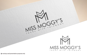 Miss Moggy’s- Rocks with Rainbows | Logo Design by Juli creation
